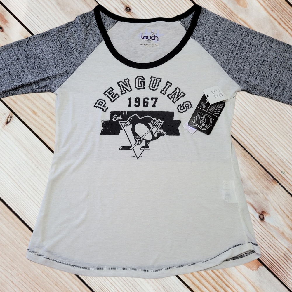 Women's Touch By Alyssa Milano Penguins Short Sz XL NWT - Picture 2 of 5